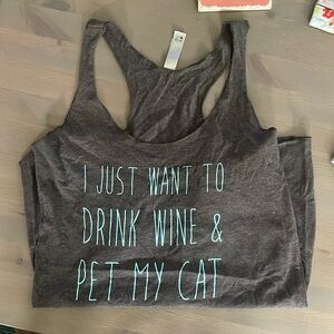Dark grey tank top